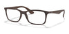 Ray-Ban RX7047 Eyeglasses / Transparent Brown №5451 / Size 54