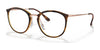 Ray-Ban RX7140 Eyeglasses / Striped Havana №5687 / Size 49