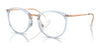 Ray-Ban RX7140 Eyeglasses / Transparent Light Blue №8336 / Size 49