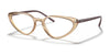 Ray-Ban RX7188 Eyeglasses | Size 54 / Transparent Light Brown №5940