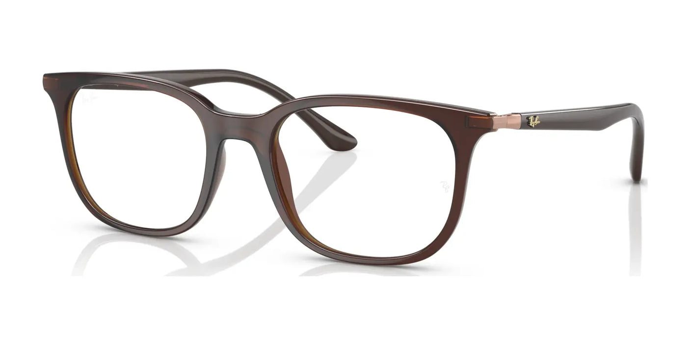 Ray-Ban RX7211F Eyeglasses Transparent Brown