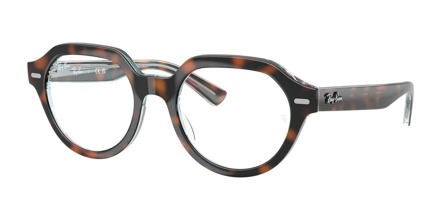 Ray-Ban GINA RX7214 Eyeglasses Dark Havana On Multicolor