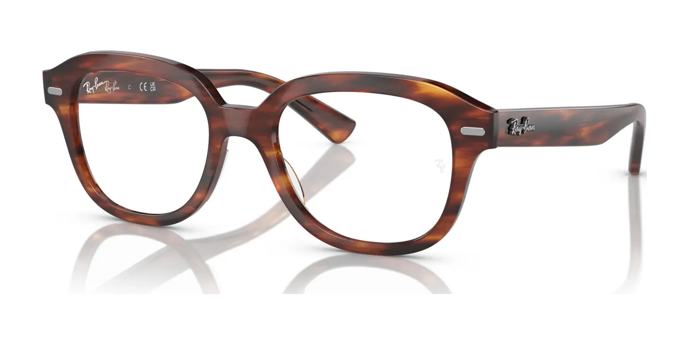 Ray-Ban ERIK RX7215F Eyeglasses Striped Havana