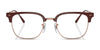 Ray-Ban NEW CLUBMASTER RX7216 Eyeglasses / Beige On Gold №8471 / Size 51