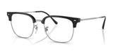 Ray-Ban NEW CLUBMASTER RX7216F Eyeglasses Black On Silver