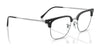 Ray-Ban NEW CLUBMASTER RX7216F Eyeglasses | Size 53 / Black On Silver №2000