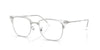 Ray-Ban NEW CLUBMASTER RX7216F Eyeglasses | Size 53 / Transparent On Silver №2001