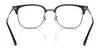 Ray-Ban NEW CLUBMASTER RX7216F Eyeglasses | Size 53 / Black On Silver №2000