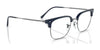 Ray-Ban NEW CLUBMASTER RX7216F Eyeglasses | Size 53 / Black On Silver №2000
