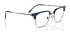 Ray-Ban NEW CLUBMASTER RX7216F Eyeglasses | Size 53 / Black On Silver №2000