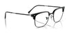 Ray-Ban NEW CLUBMASTER RX7216F Eyeglasses | Size 53 / Black On Silver №2000