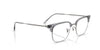 Ray-Ban NEW CLUBMASTER RX7216F Eyeglasses | Size 53 / Black On Silver №2000