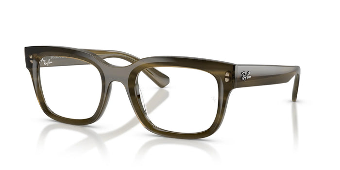 Ray-Ban CHAD RX7217 Eyeglasses / Striped Green №8468 / Size 52
