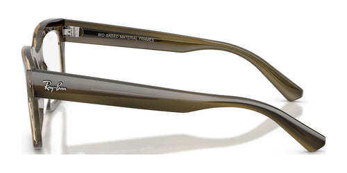 Ray-Ban CHAD RX7217 Eyeglasses / Striped Green №8468 / Size 52