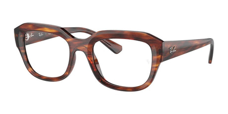 Ray-Ban LEONID RX7225 Eyeglasses Striped Havana