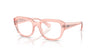 Ray-Ban LEONID RX7225 Eyeglasses / Transparent Pink №8318 / Size 52