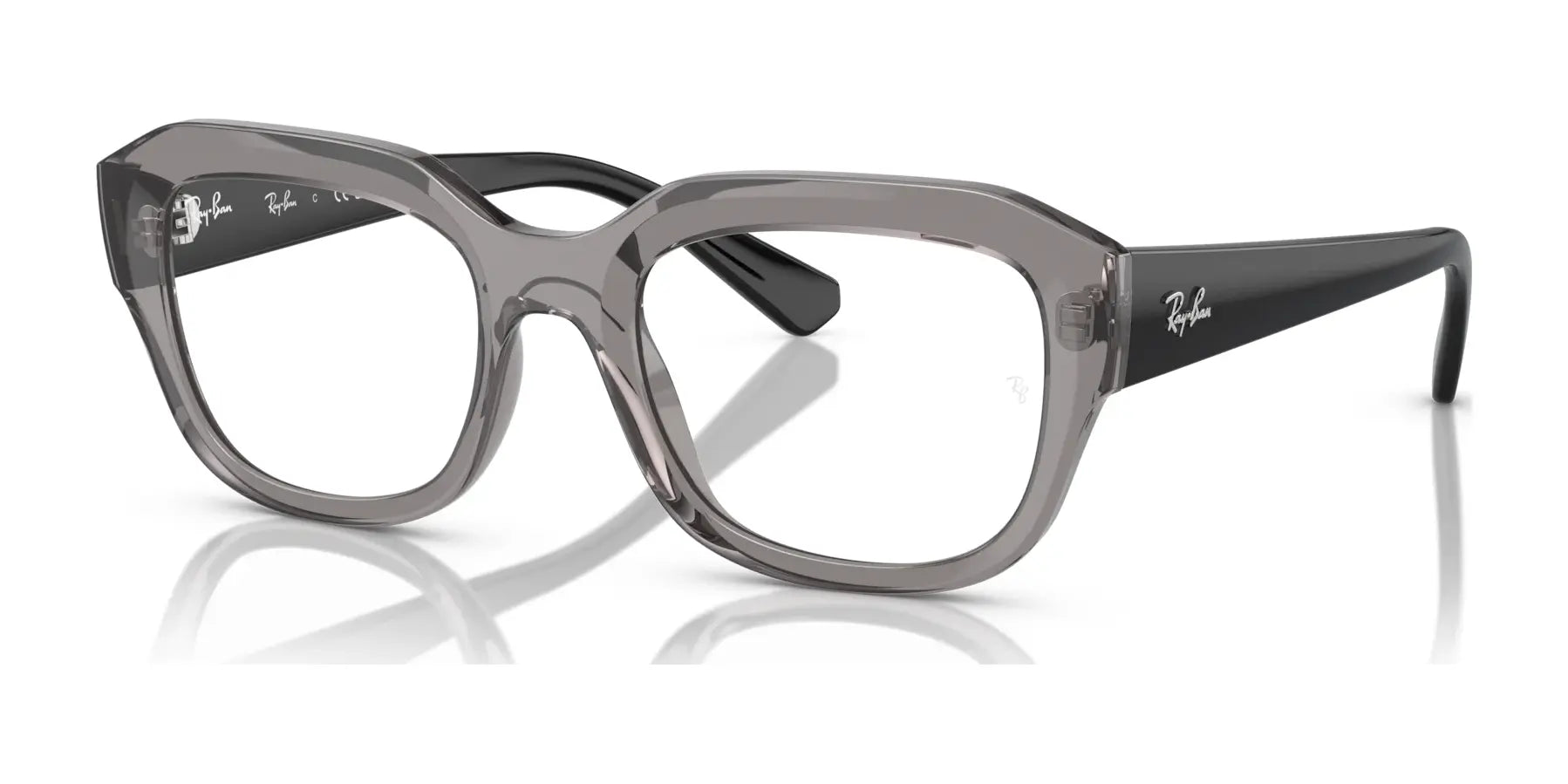 Ray-Ban LEONID RX7225F Eyeglasses Transparent Grey