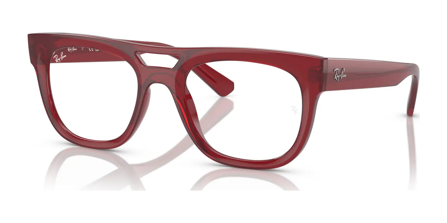 Ray-Ban PHIL RX7226 Eyeglasses Transparent Red