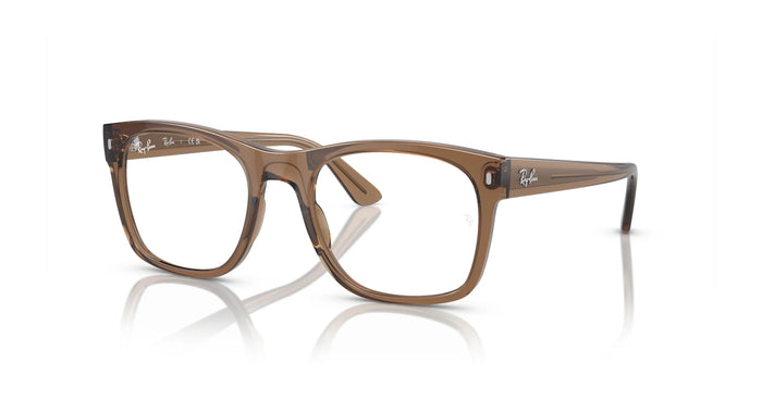 Ray-Ban RX7228F Eyeglasses | Size 55 / Transparent Light Brown №8198
