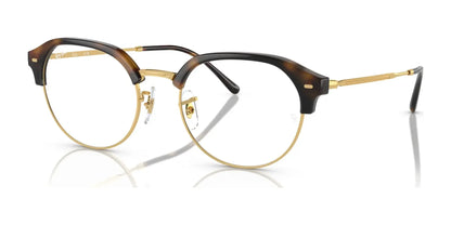 Ray-Ban RX7229 Eyeglasses Havana On Gold