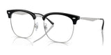 Ray-Ban RX7318D Eyeglasses Black On Silver