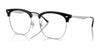 Ray-Ban RX7318D Eyeglasses | Size 54 / Black On Silver №2000