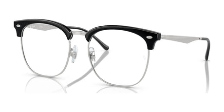 Ray-Ban RX7318D Eyeglasses Black On Silver