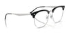 Ray-Ban RX7318D Eyeglasses | Size 54 / Black On Silver №2000