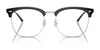 Ray-Ban RX7318D Eyeglasses | Size 54 / Black On Silver №2000