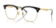 Ray-Ban RX7318D Eyeglasses Black On Gold