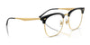 Ray-Ban RX7318D Eyeglasses | Size 54 / Black On Silver №2000