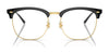 Ray-Ban RX7318D Eyeglasses | Size 54 / Black On Silver №2000