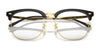 Ray-Ban RX7318D Eyeglasses | Size 54 / Black On Silver №2000