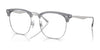Ray-Ban RX7318D Eyeglasses | Size 54 / Transparent Grey On Silver №8326