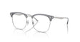 Ray-Ban RX7318D Eyeglasses Transparent Grey On Silver