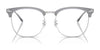 Ray-Ban RX7318D Eyeglasses | Size 54 / Black On Silver №2000