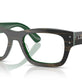 Striped Green On Green №8392