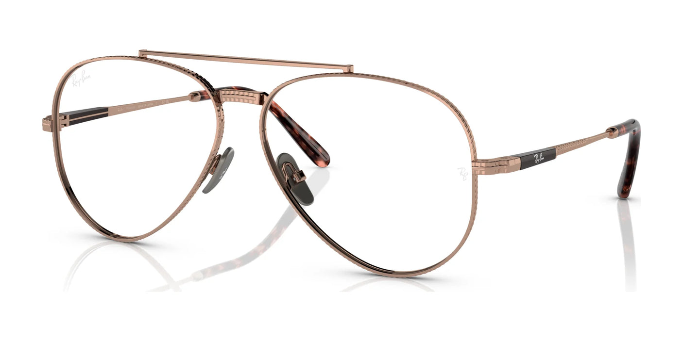 Ray-Ban AVIATOR TITANIUM RX8225V Eyeglasses Rose Gold