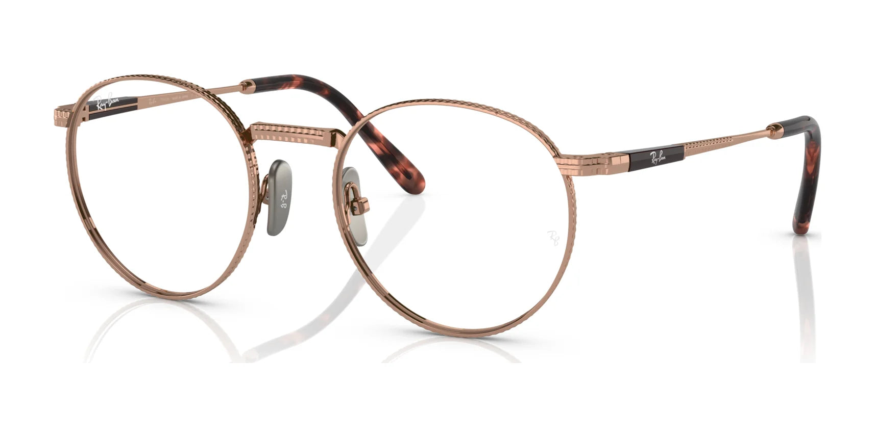 Ray-Ban ROUND TITANIUM RX8237V Eyeglasses Rose Gold