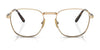 Ray-Ban FRANK TITANIUM RX8258V Eyeglasses | Size 48 / Arista Gold №1220 / Clear