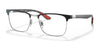 Ray-Ban RX8421 Eyeglasses / Black On Silver №2861 / Size 52