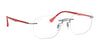 Ray-Ban RX8757 Eyeglasses / Silver №1195 / Clear / Size 51