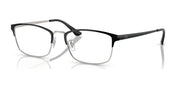 Ray-Ban RX8772D Eyeglasses / Black On Silver №1235 / Size 54