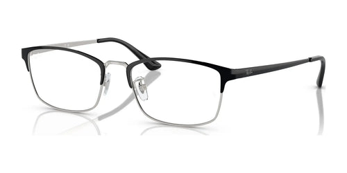 Ray-Ban RX8772D Eyeglasses / Black On Silver №1235 / Size 54