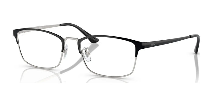 Ray-Ban RX8772D Eyeglasses / Black On Silver №1235 / Size 54