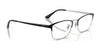 Ray-Ban RX8772D Eyeglasses / Black On Silver №1235 / Size 54