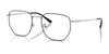 Ray-Ban RX8776D Eyeglasses | Size 53 / Black On Silver №1249