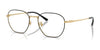 Ray-Ban RX8777D Eyeglasses | Size 53 / Black On Gold №1250