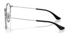 Ray-Ban RY1058F Eyeglasses | Size 49 / Black On Silver №4064