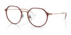 Ray-Ban RY1058F Eyeglasses | Size 49 / Bordeaux On Rose Gold №4077